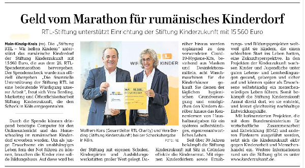 2022-06-09_GNZ_Geld vom Marathon für rumänisches Kinderdorf